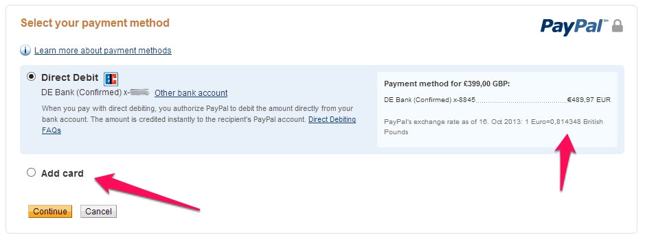 PayPals Währungsumrechner ist teuer