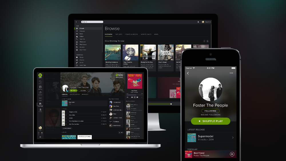 Mit Spotify steht dir fast unendlich Musik zur Verfügung (Bild: Spotify Press Images).