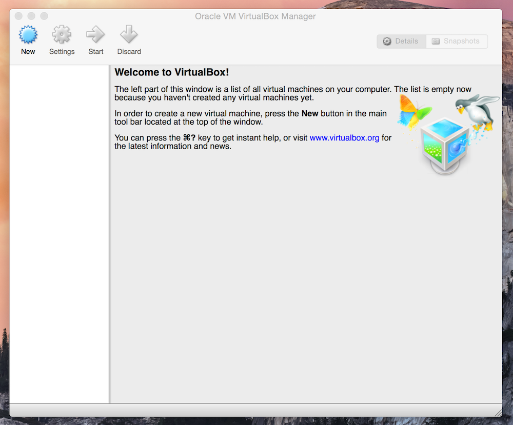 VirtualBox OS X
