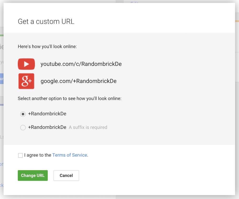 Nach drei Tagen warten, war die erwünschte Google+ Custom URL verfügbar (Bild: Screenshot Google+).