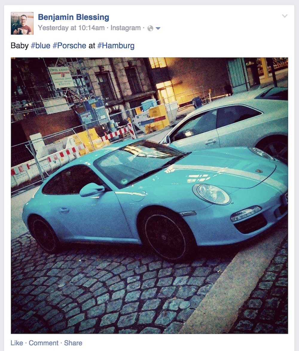 Facebook Post bei WordPress einbinden (Bild: Facebook Benjamin Blessing).