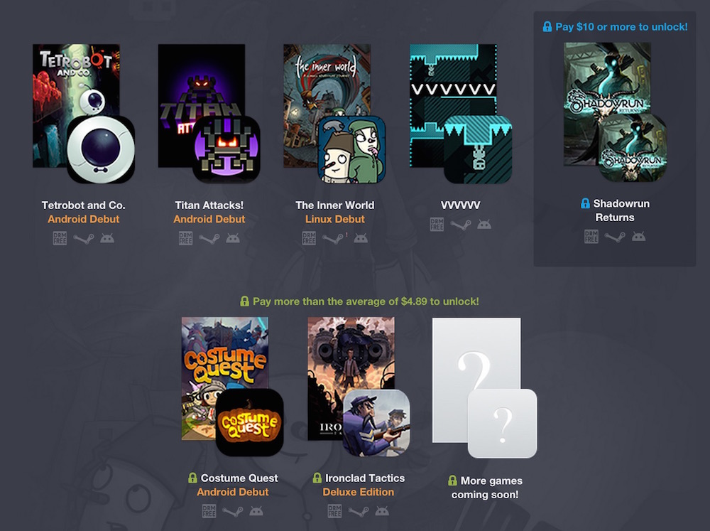 Humble PC und Android Bundle 12 (Bild: Screenshot Humble Bundle).