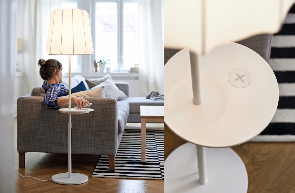 IKEA Design-Kollektion mit kabelloser Ladefunktion (Bild: IKEA Presse).