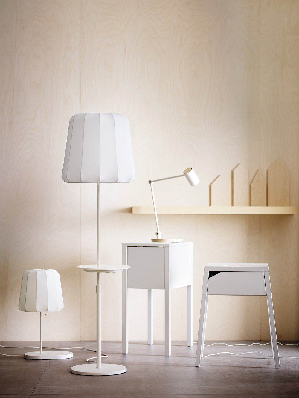 IKEA Design-Kollektion mit kabelloser Ladefunktion (Bild: IKEA Presse).
