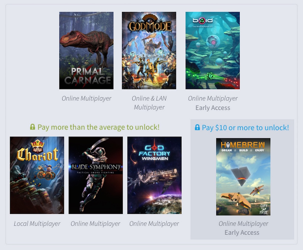 Humble Weekly Bundle Multiplayer Mayhem (Bild: Screenshot Humble Weekly Bundle).