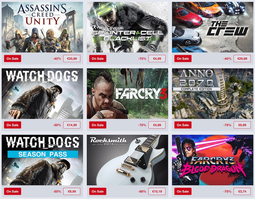 Humble Store Ubisoft Sale (Bild: Screenshot Humble Store).