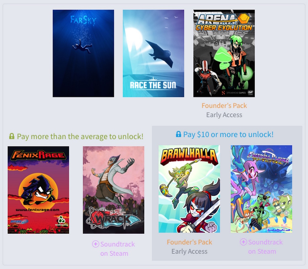 Humble Weekly Bundle Indie Games (Bild: Humble Bundle).