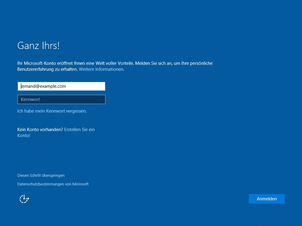 Windows 10 installieren (Bild: Screenshot Windows 10).