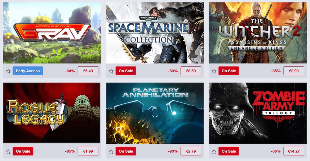 Humble Store Sommerschlussverkauf (Bild: Screenshot Humble Store).