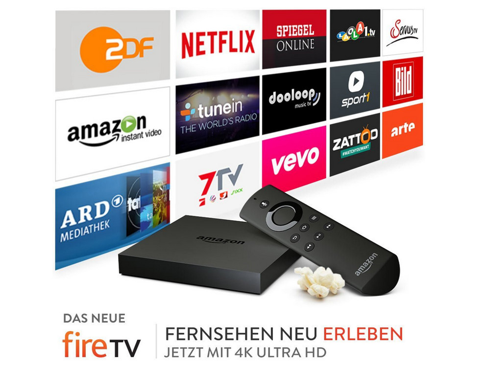Der neue Amazon Fire TV kann Inhalte in 4k wiedergeben (Bild: Screenshot Amazon).
