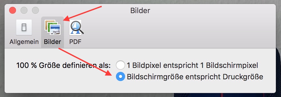 In den Einstellungen muss folgende Option aktiviert werden (Bild: Screenshot El Capitan).