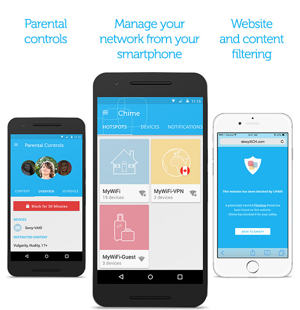 Zusätzlich ist eine Chime-App für iOS und Android erhältlich (Bild: Indiegogo.com).