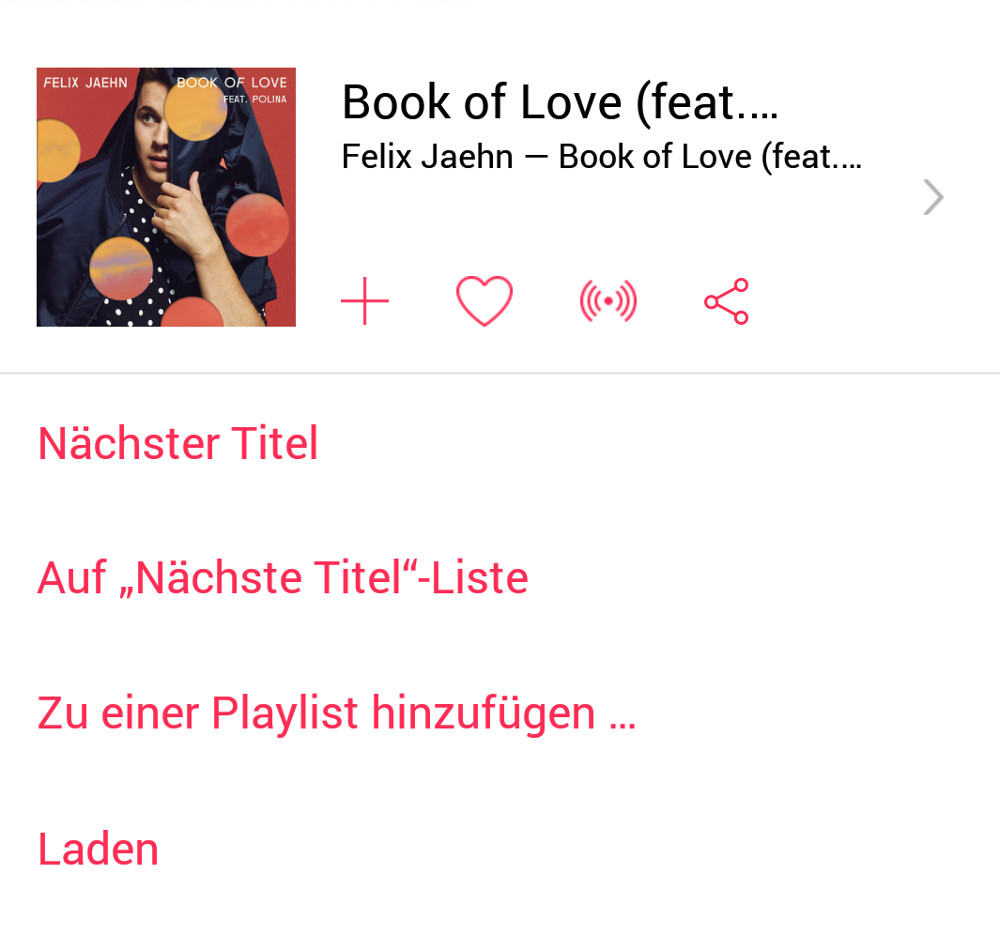 Songs in Apple Music lassen sich vielseitig weiter verwenden (Bild: Screenshot Apple Music).