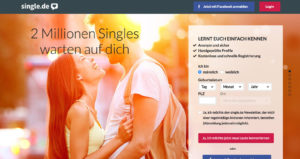 Startseite von single.de