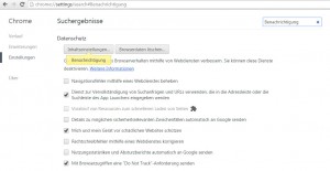 Google Chrome Inhaltseinstellungen