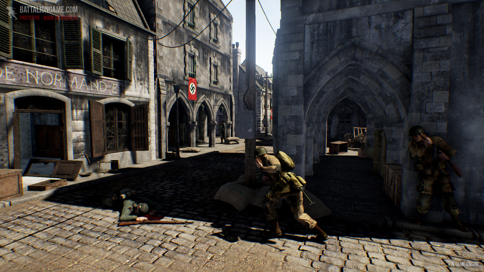 Battalion 1944 In-Game Stadt