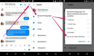 Facebook Messenger - Kontakte stummschalten