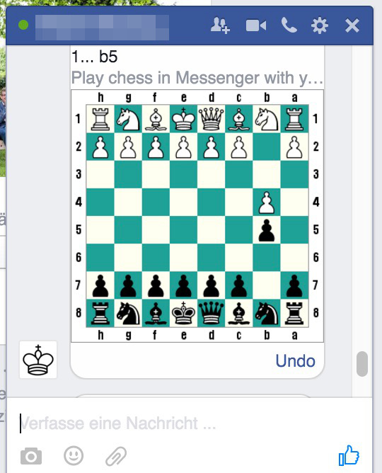 Facebook Messenger Schach-Funktion