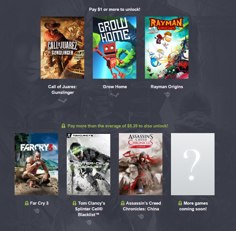 The Humble Ubisoft Bundle