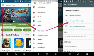 Google Play Store - Zahlungsmethode in der App ändern
