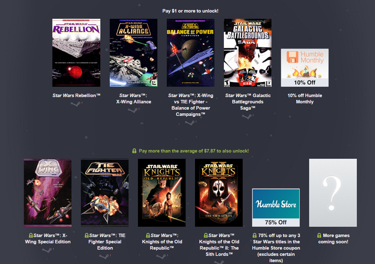 Humble Bundle - Star Wars Bundle 2 Spiele