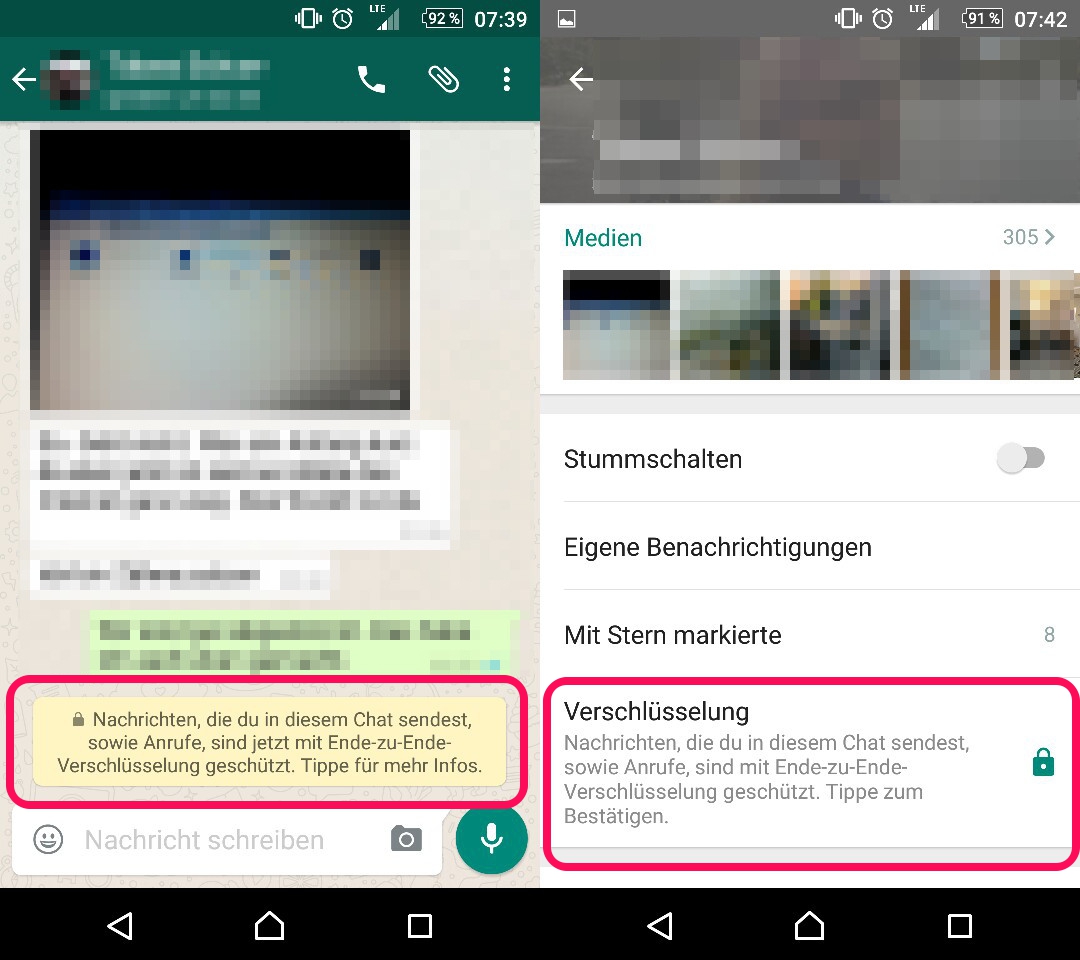 WhatsApp verschlüsselt keine Meta-Daten