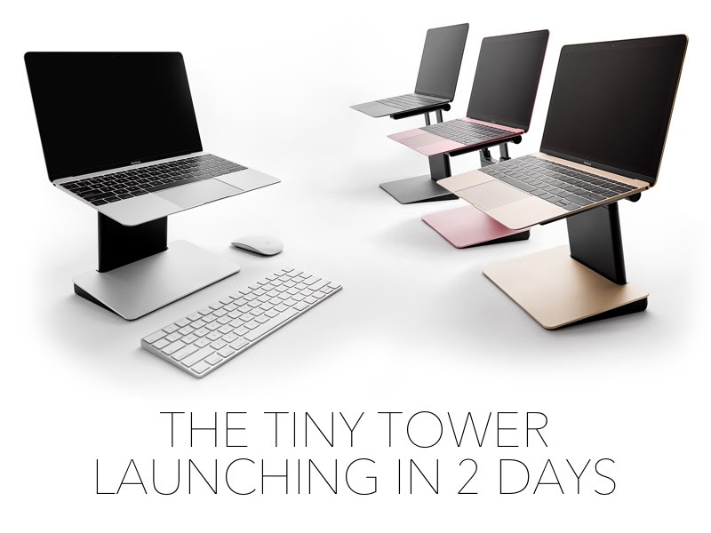 Der Tiny Tower Laptopständer ist jetzt auf Kickstarter verfügbar
