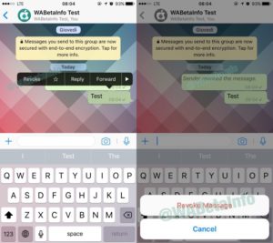 WhatsApp Nachrichten zurückrufen