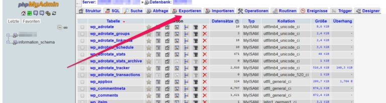 WordPress Datenbank sichern und wiederherstellen ...