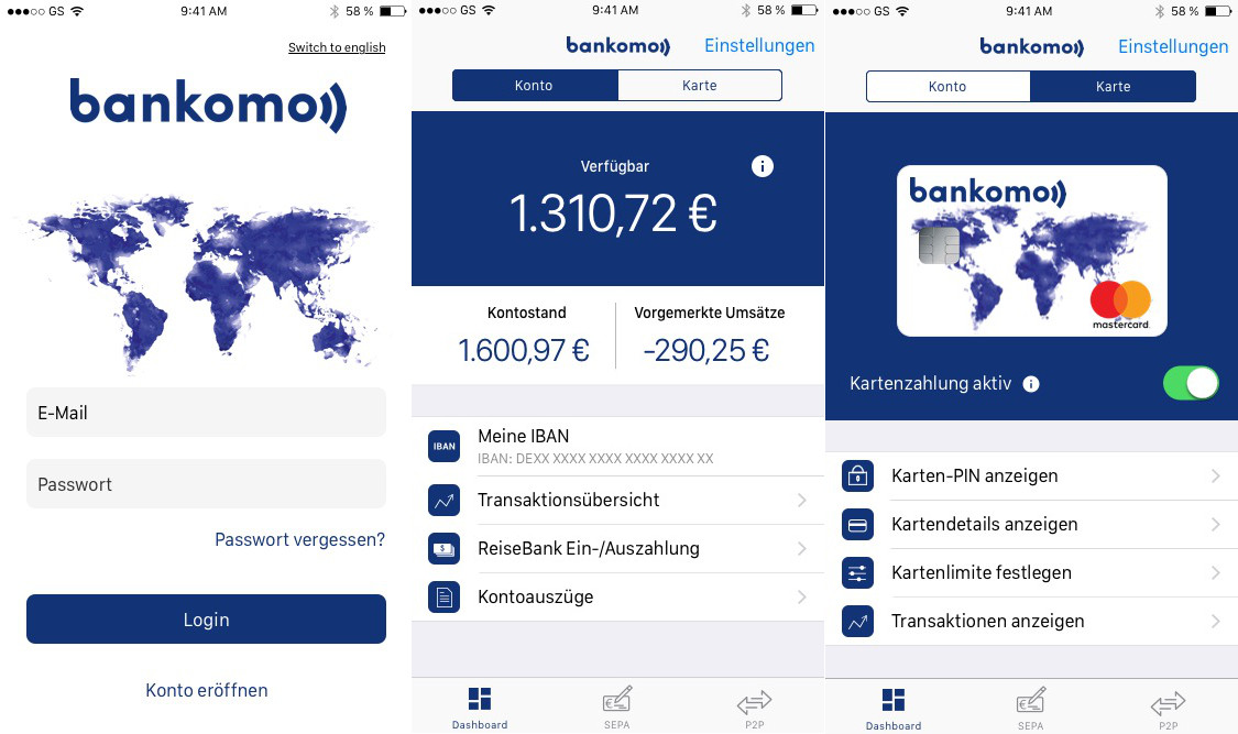 bankomo App Design