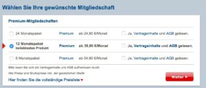 Preise und Kosten bei ElitePartner