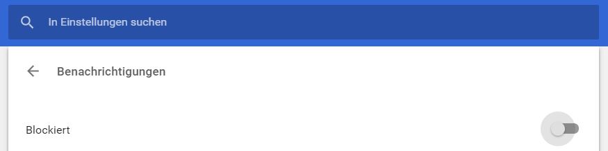 Chrome Benachrichtigungen deaktivieren