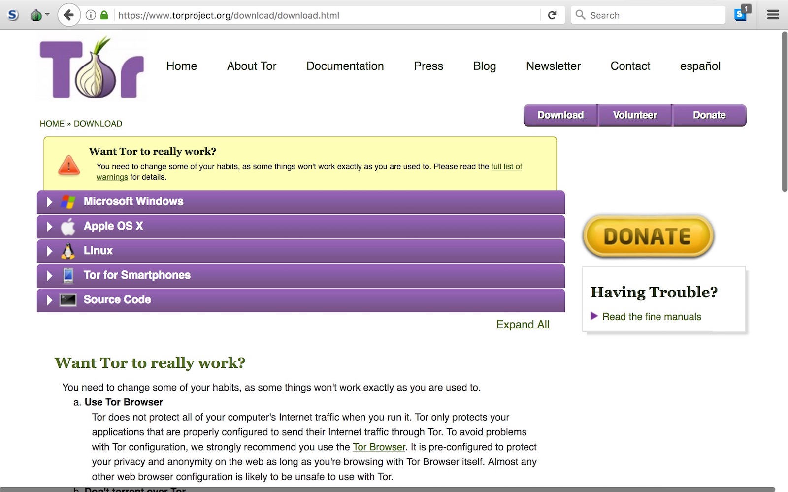 Tor Browser installieren