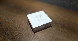 Die Verpackung der Apple AirPods