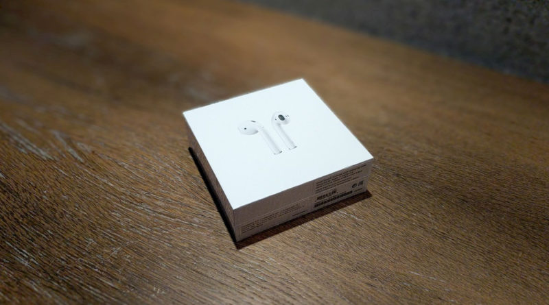 Die Verpackung der Apple AirPods