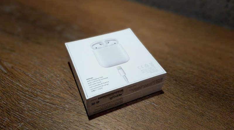 Die Verpackung der Apple AirPods