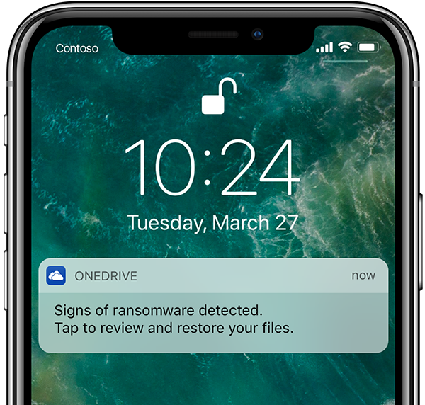 OneDrive erkennt Ransomware und schützt Dateien