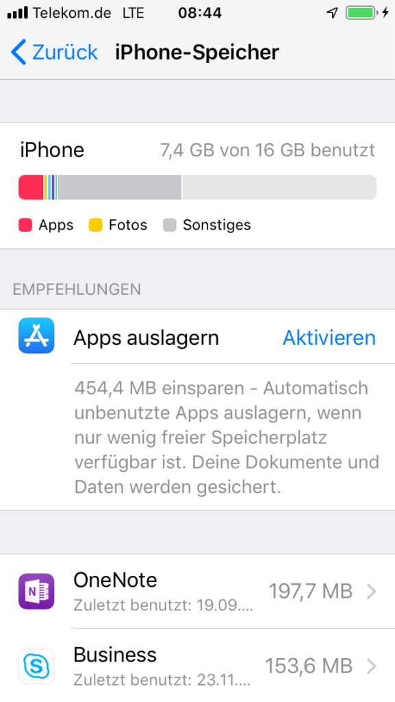 iPhone Speicher voll – Fotos und Videos sofort löschen