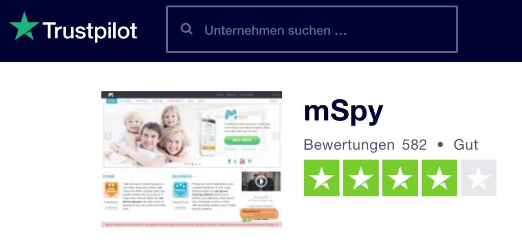 mSpy bei Trustpilot.com
