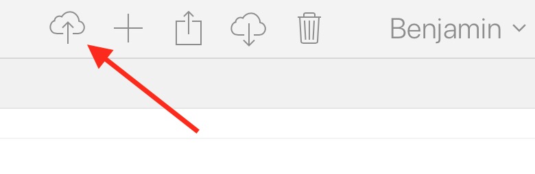 iCloud Bilder hochladen