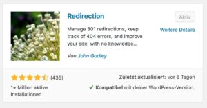 Redirection WordPress Plugin