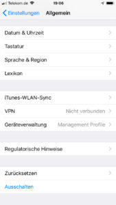 iPhone VPN einrichten