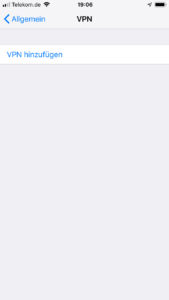 iPhone VPN einrichten
