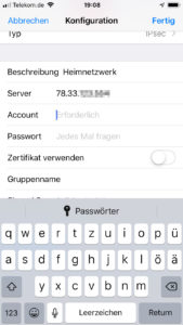 iPhone VPN einrichten