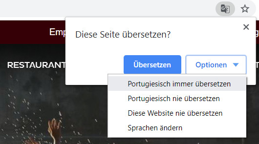 Mit Google Chrome Webseiten übersetzen