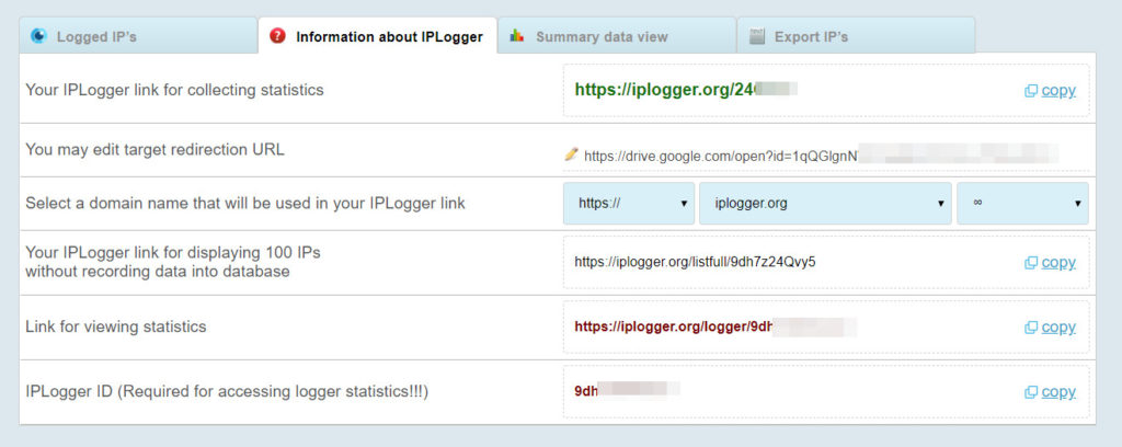 IP-Logger Statistiken