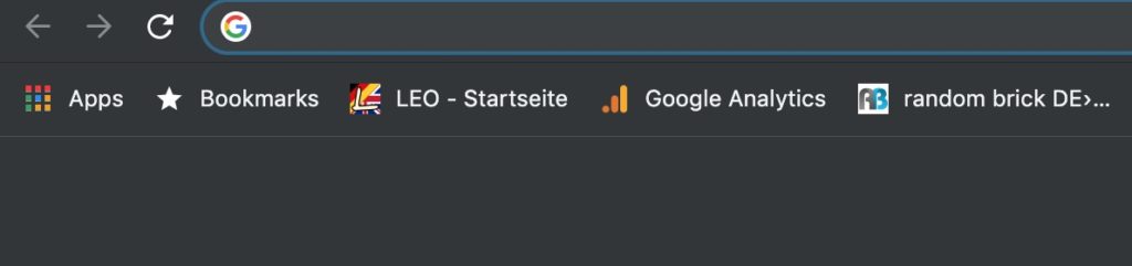 Lesezeichen anstatt Tabs
