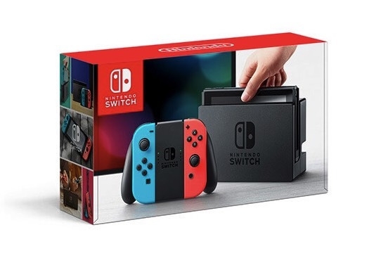 Die alte Verpackung der Nintendo Switch