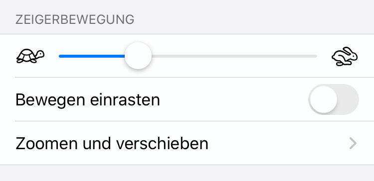 Zeigerbewegungen für iOS