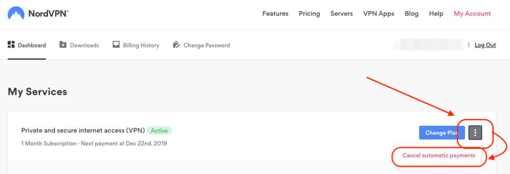 NordVPN Abonnement kündigen